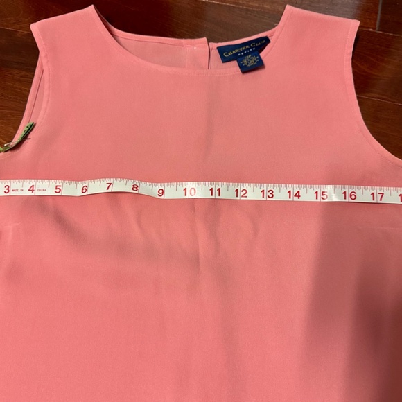 Charter Club Silk Sleeveless Top 12P - Picture 4 of 5